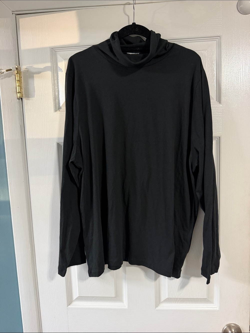 J. Crew Black Long-Sleeve Turtleneck Top